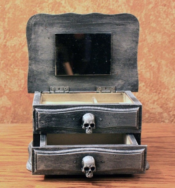 Halloweenified One Drawer Jewelry Box