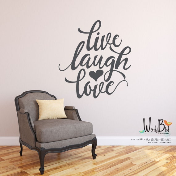 Live Laugh Love Gold Wall Decal Gold Wall Stickers Gold