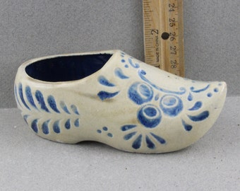 Handmade Raku Ceramic Dutch Shoe 2 Inches Tall Oscarcrow