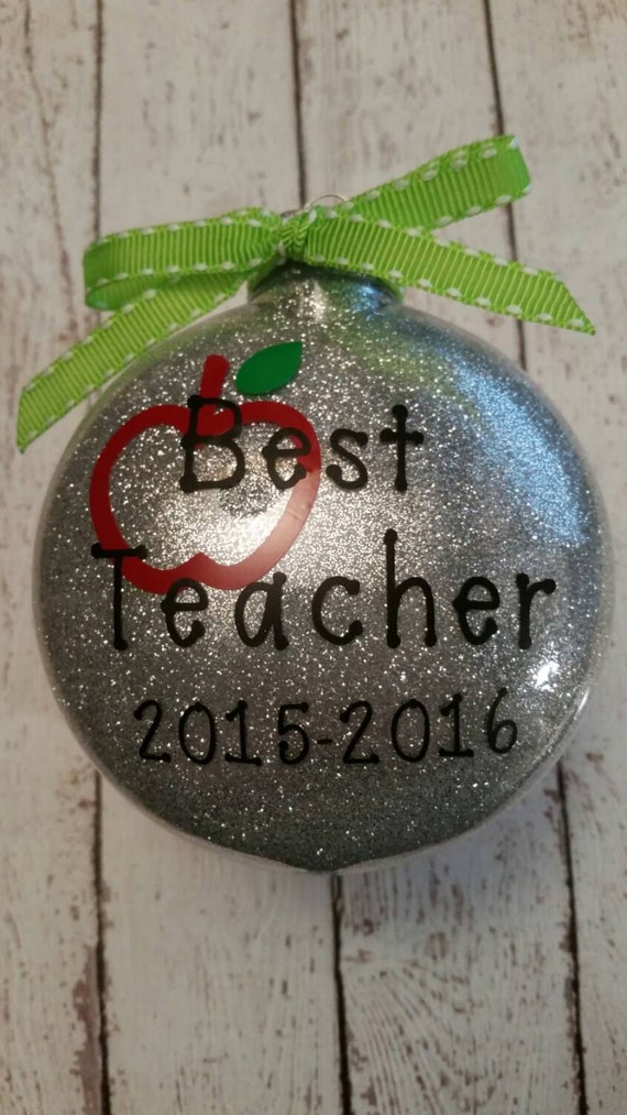 Best Teacher Ornament Teacher Ornament Teacher Gift