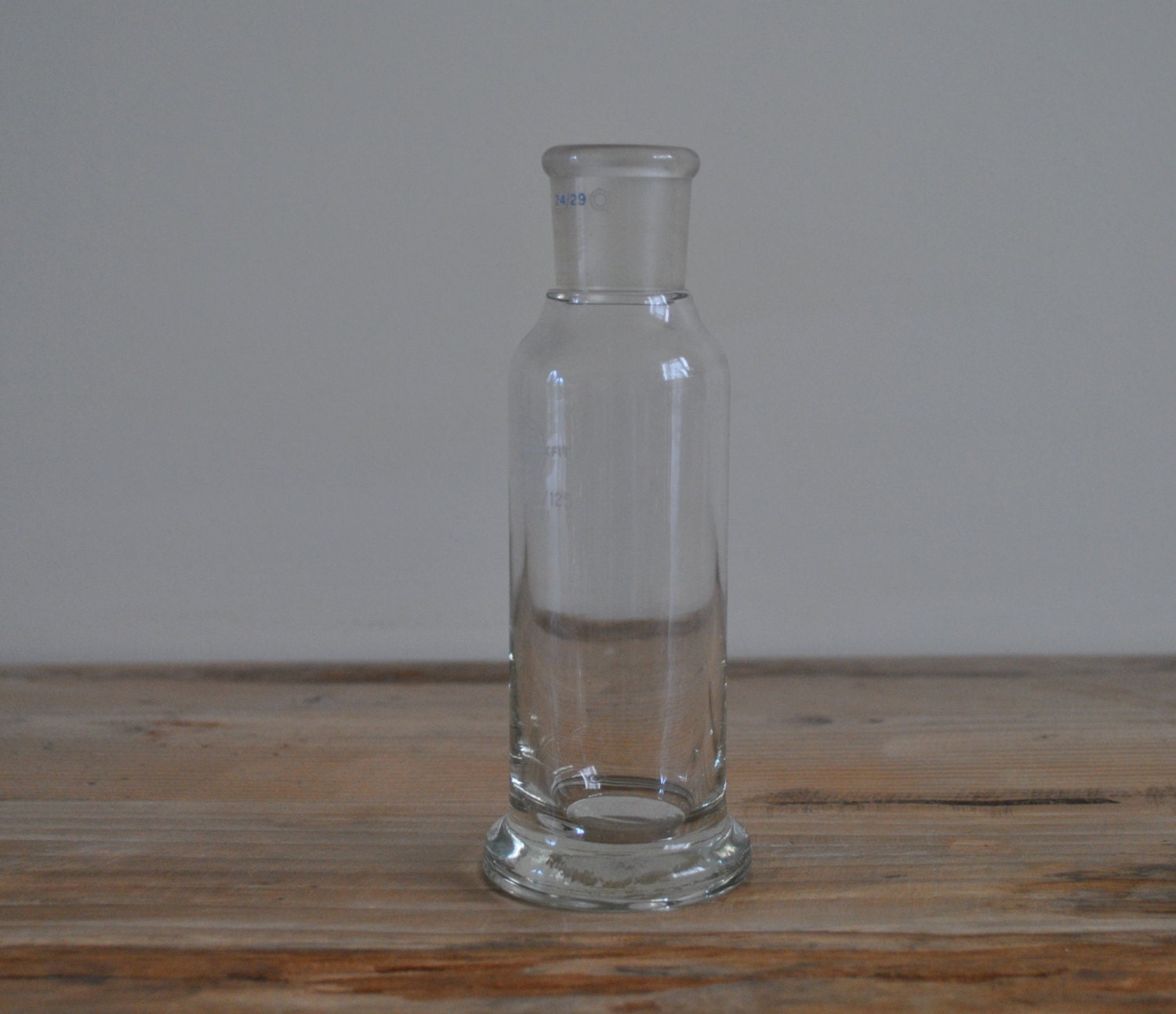 Vintage Clear glass Measuring bottle Speciman Chemist