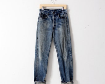 Levis 501 jeans, vintage 501s, american denim 31 x 33