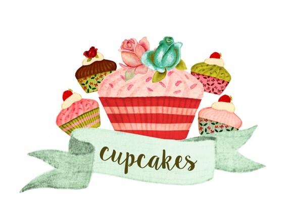 cupcake baker clip art