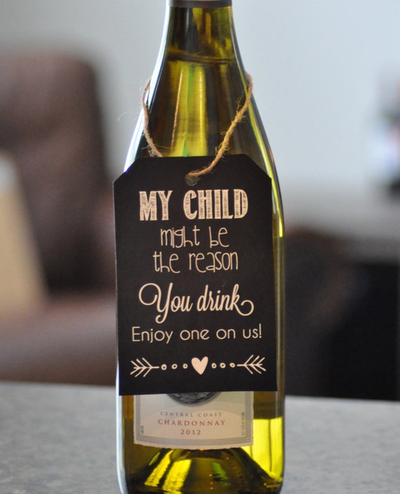 Teacher Wine Gift My Child Might be the Reason you Drink