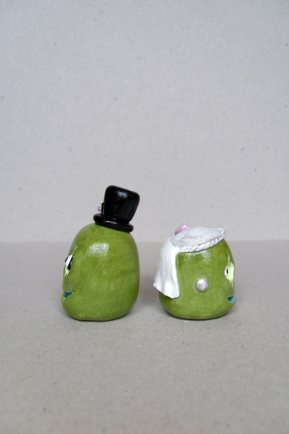 Polymer Clay Zombie Sculpture Zombie Bride by ErinlesHouse