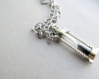 Witches HourGlass Necklace, Halloween necklace, gothic necklace, wicked witch