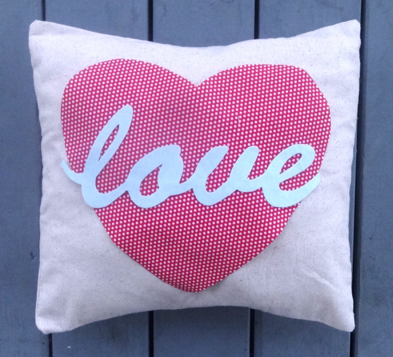 Love Heart Pillow cover Valentine Pillow heart throw pillow