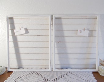 Wedding Seating Chart Rustic White Shabby Chic Distressed Memory Board Photo Picture Display Beach Cottage Country Farm House Home Decor