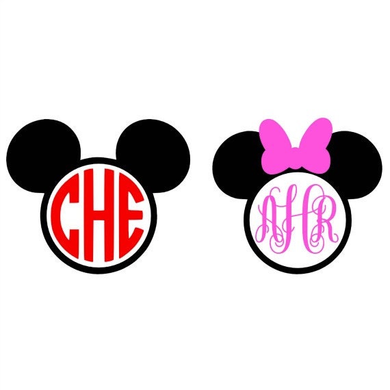 Download Mickey Mouse Monogram Svg Minnie Mouse by LTCreativeDesigns