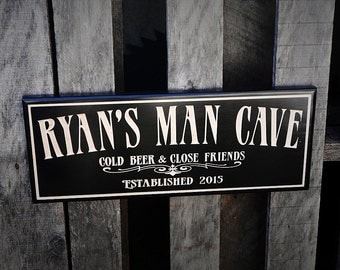 Man cave bar sign Personalized Pub sign Business signage