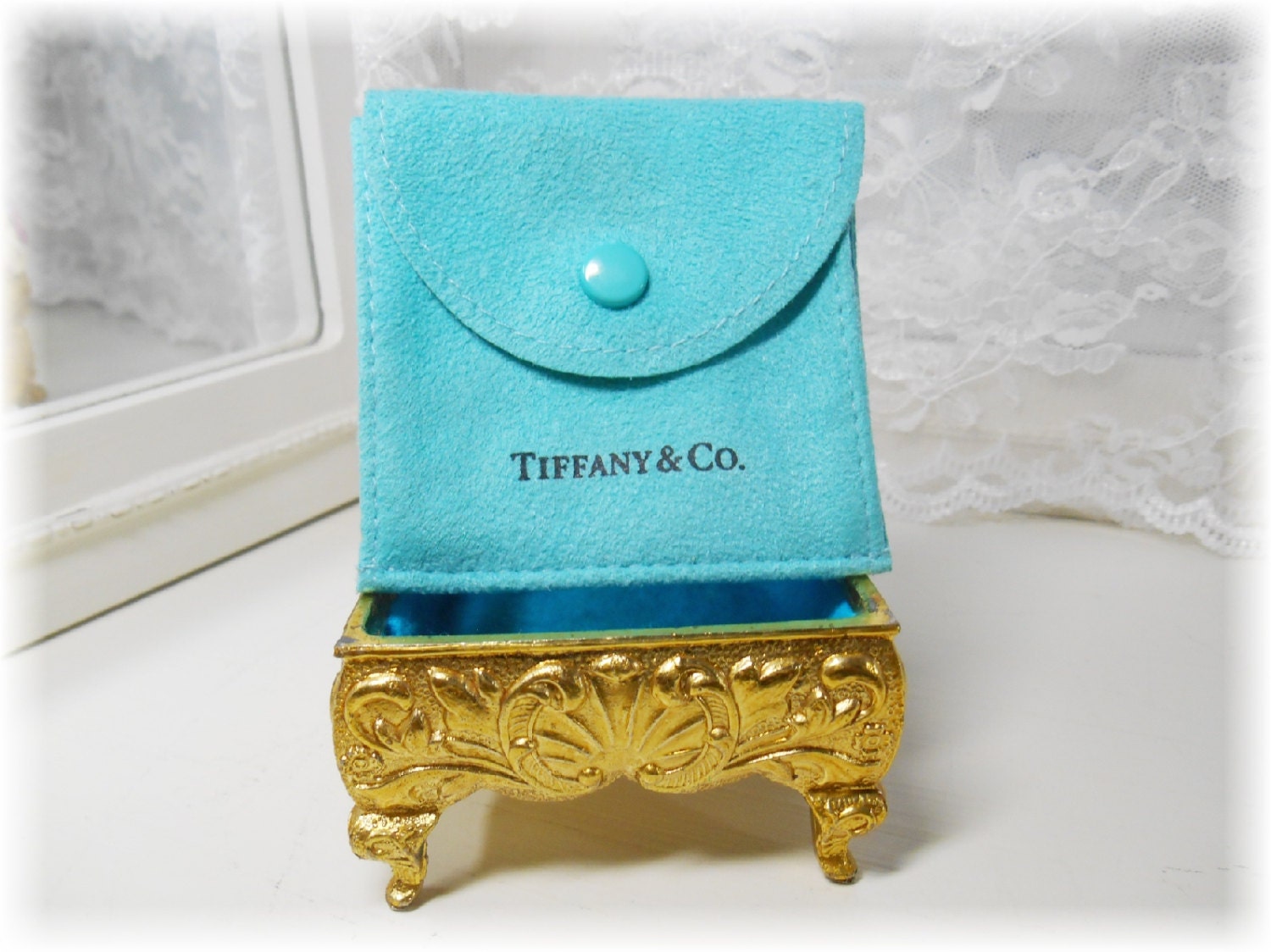 Vintage Authentic Tiffany & Co Jewelry Pouch