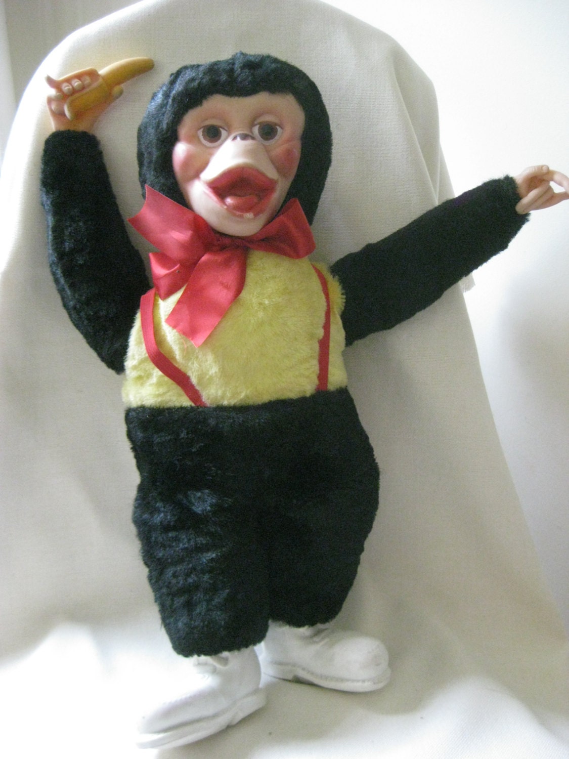 stuffed chimpanzee vintage