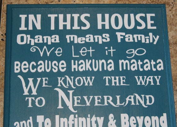 Download In this House WE DO DISNEY hand-painted sign Disney sign