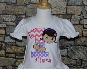 Doc McStuffins Birthday Shirt / Personalized / Doctor Party