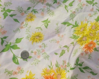 Vintage floral fitted twin sheet