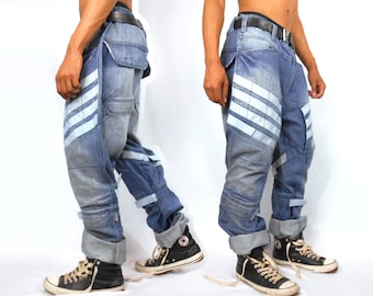 Girbaud Jeans/ Mens Jeans/ 90s Pants/ 90s Jeans/ Fubu/ Cross Colours/ Cyber Ghetto/ Vaporwave/ Denim Pants/ Baggy Jeans/ Hip Hop Pants