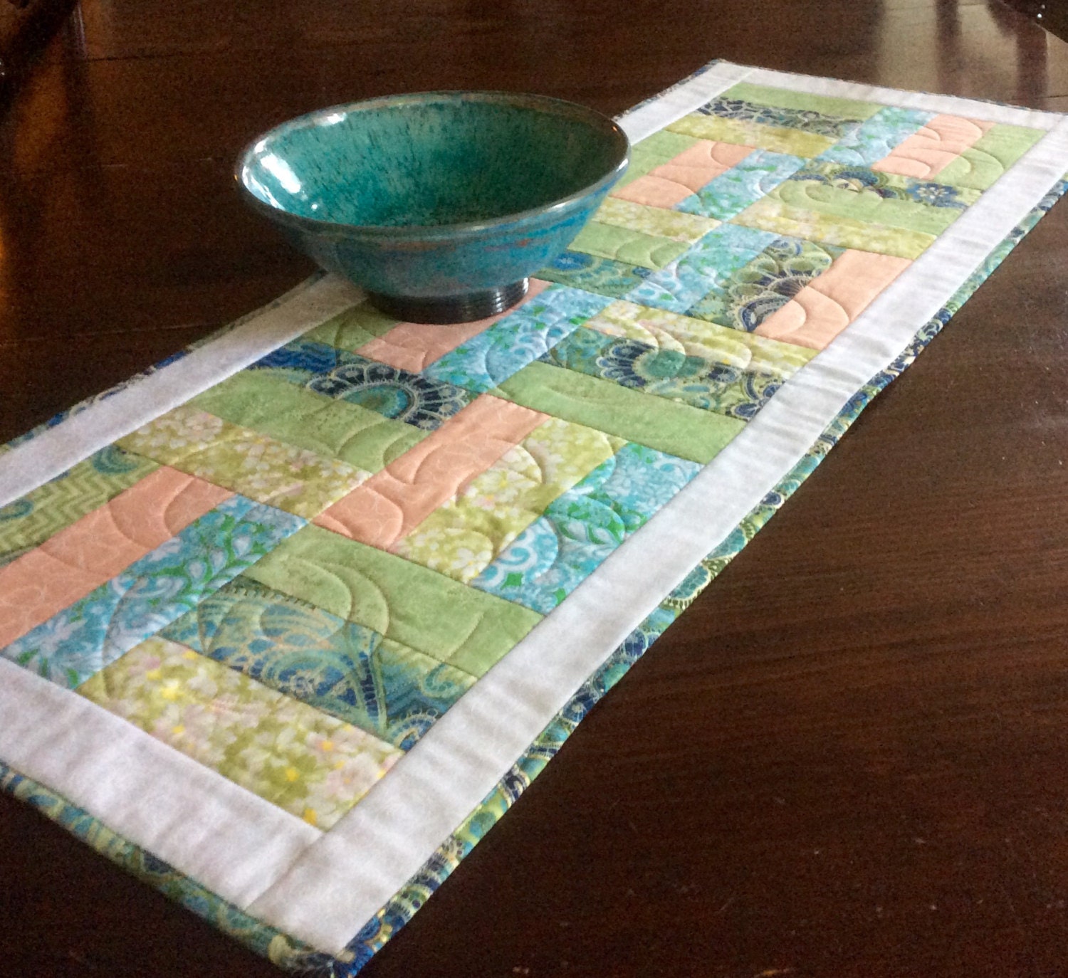 Pretty Fence Rail Table Runner by NancyBelcher on Etsy