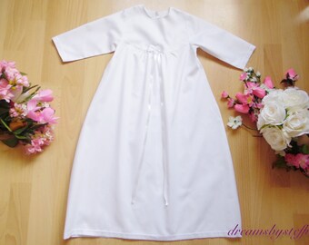 Christening gown ,100% COTTON,various size