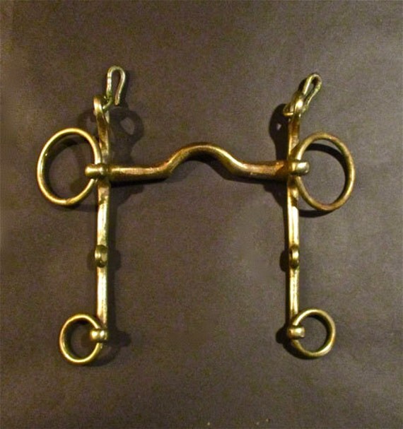 Vintage Brass Horse Bit Collected At Oregon Farm Sale
