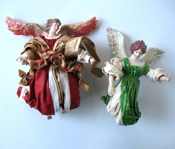 set of 2 large angel ornaments silvestri christmas set of 2 large angel ornaments silvestri christmas