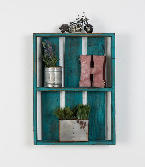 Reclaimed wood bathroom shelf by DelHutsonDesigns on Etsy