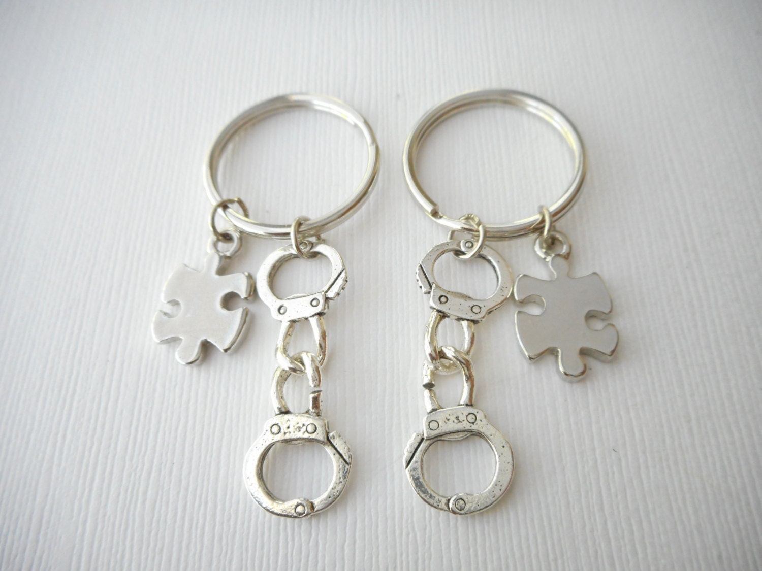 2 Handcuffs Partners in Crime Puzzle Piece Best by HazelSarai