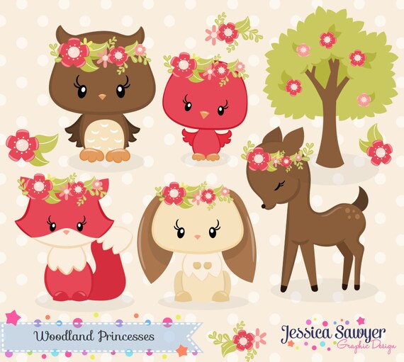 INSTANT DOWNLOAD, fall woodland clipart and vectors for personal and commercial use Il_570xn