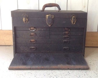 metal tool box, metal tool chest, industrial tool box with cover, tool box with drawers