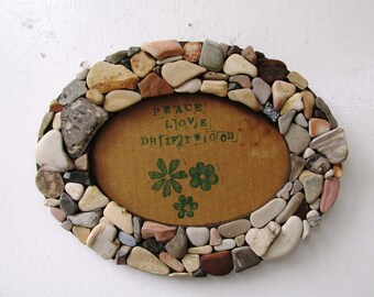 Three Tiered Rock 3x3 Frames Rustic Home Decor Beach Home