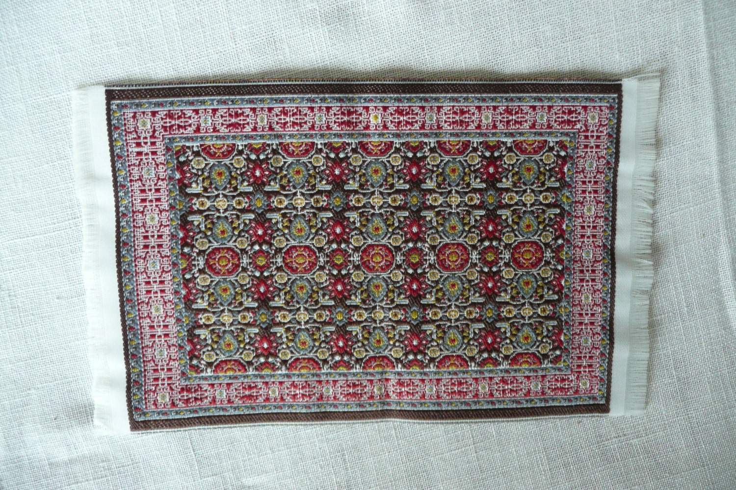 Miniature Oriental Rug Persian Design Carpet Dollhouse Rug