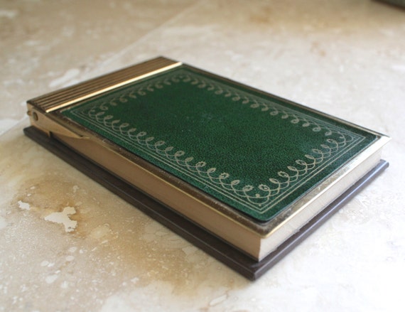 Metal flip top notepad desktop memo pad vintage desk