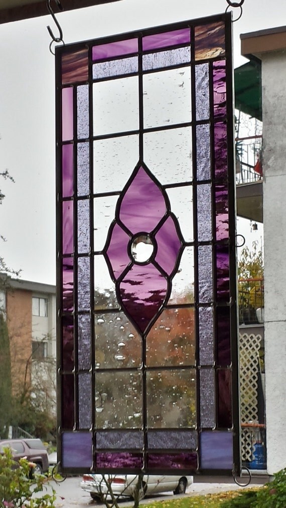 Purple Stained Glass by VancouverStainGlass on Etsy