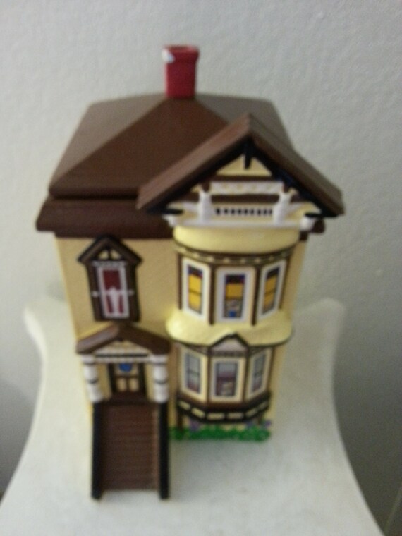 Ceramic Victorian House Cookie Jar