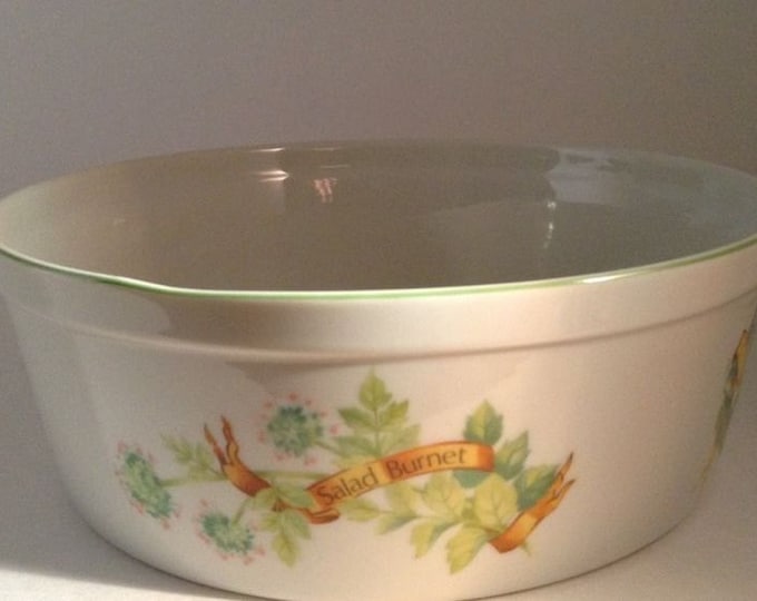 Vintage Toscany Le Cuisine Souffle Bowl 8 Inch Baking Dish With Floral Pattern, Japan