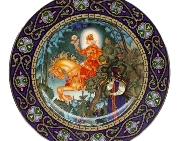Russian Fairy Tales Vintage Plate 4, The Red Knight, Villeroy and Boch