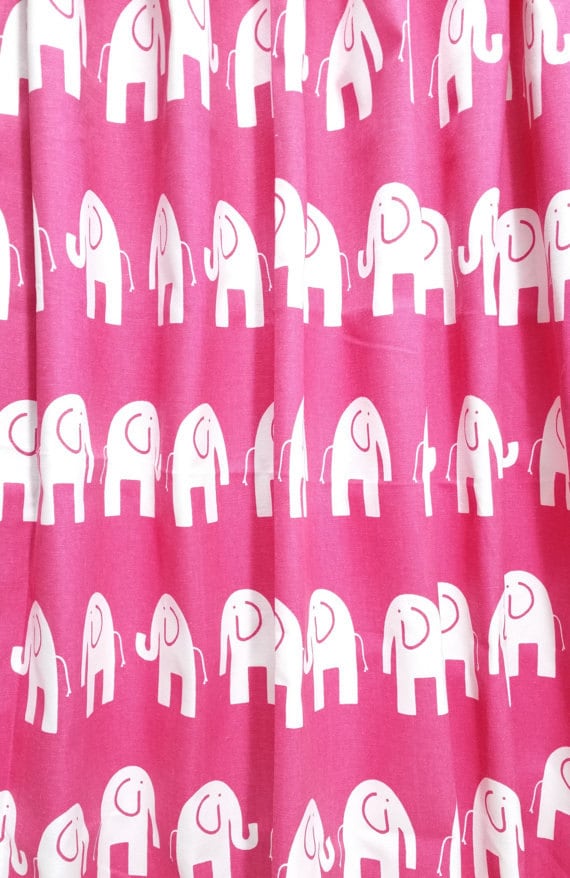 elephant print curtains