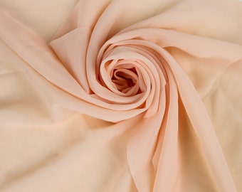 Dusty Pink Solid Hi Multi Chiffon Fabric By The By Stylishfabric