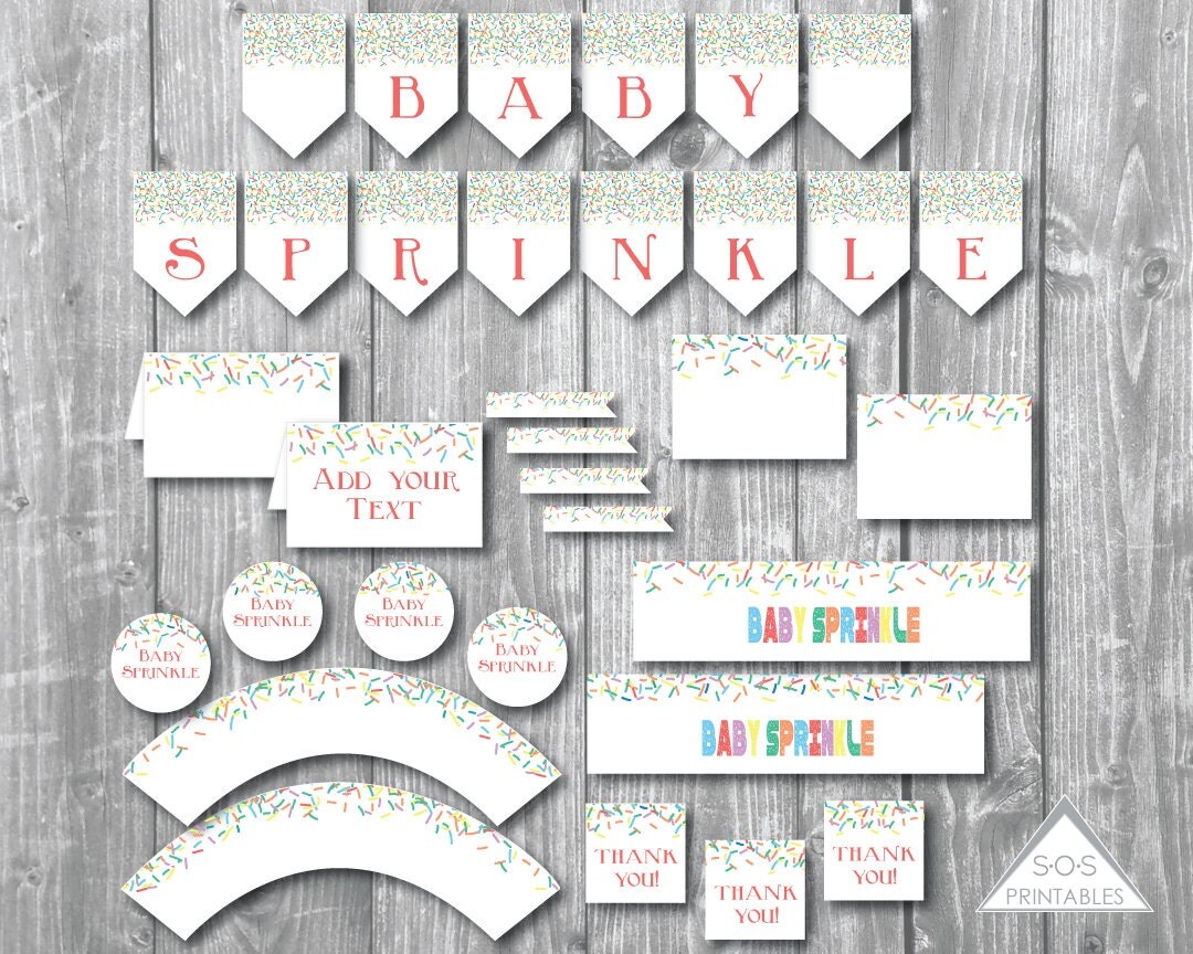 Baby Sprinkle Party Printables Baby Sprinkle Shower Baby
