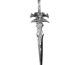 World of Warcraft Frostmourne Sword pendant with chain, perfect gift idea