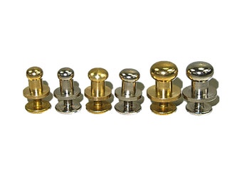Button Stud Screwback 10 Pack - 3 Sizes