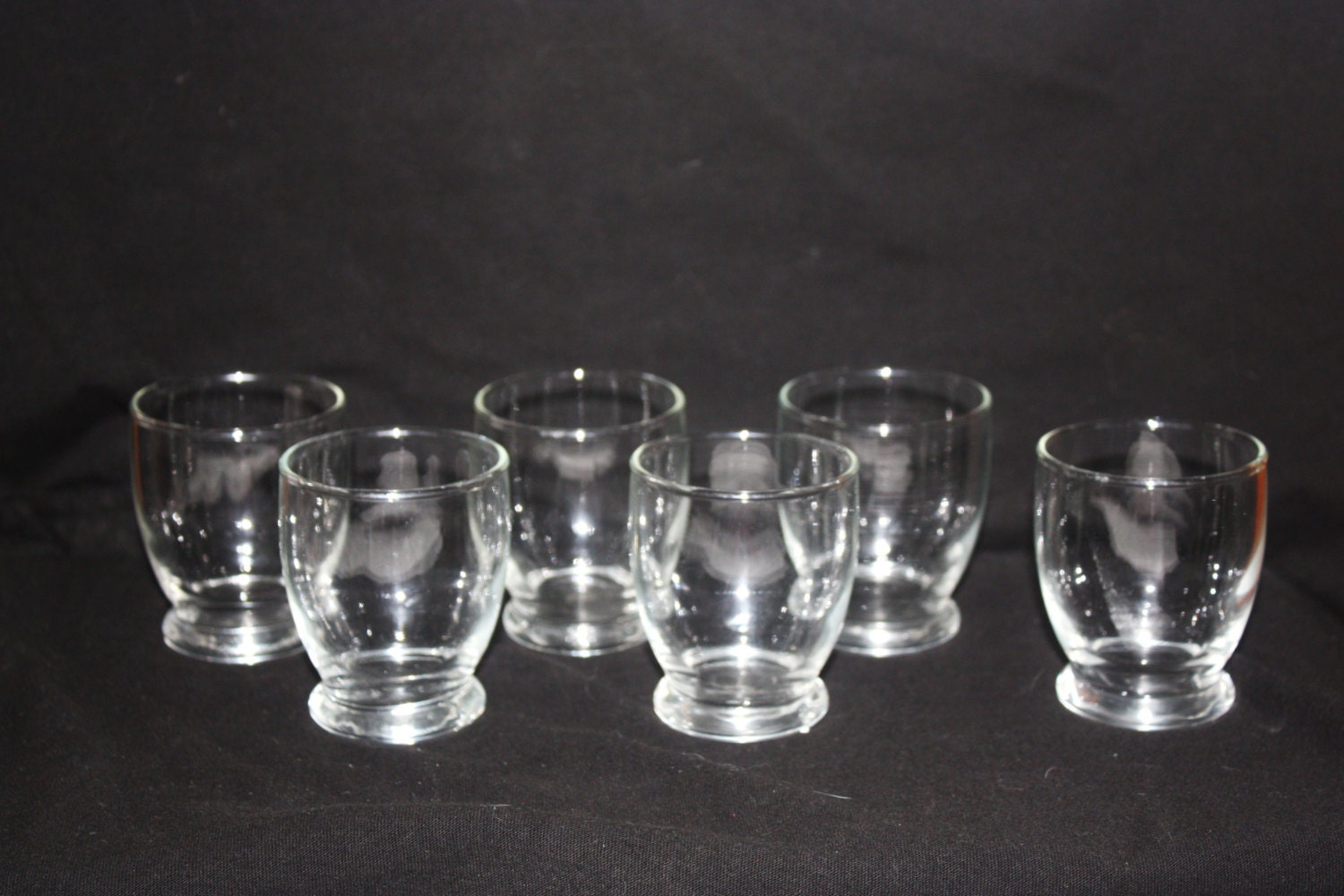 Vintage Set Of 6 Small Juice Glasses Clear By WillODellAntiques   Il Fullxfull.860954705 4xq5 