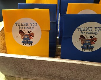 Little Blue Truck Party Favor Stickers