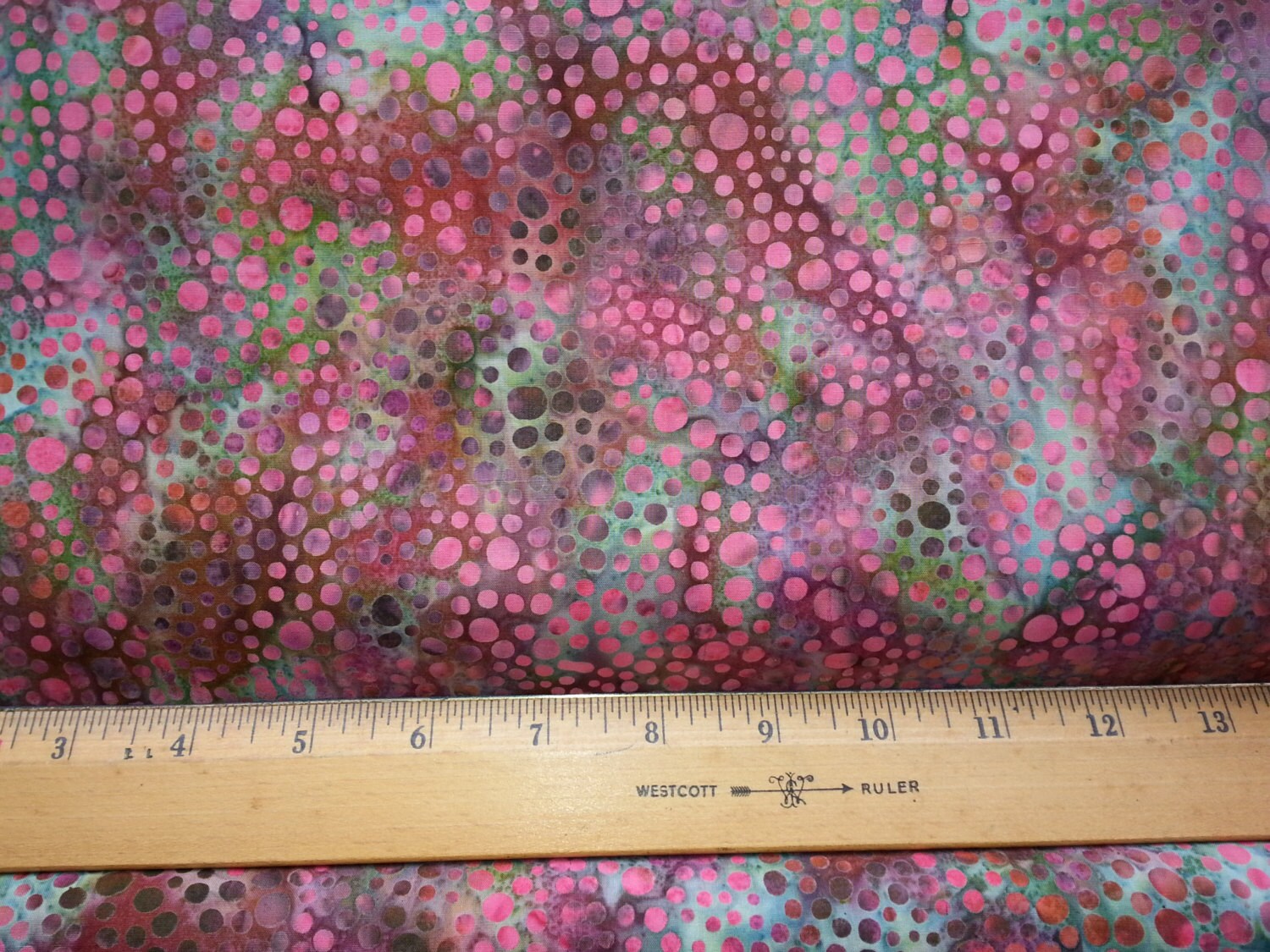 Hoffman batik fabric by the yard quilting fabric raspberry