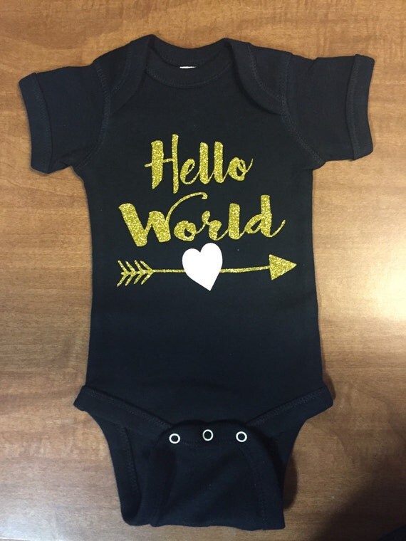 Hello World Onesie by on Etsy