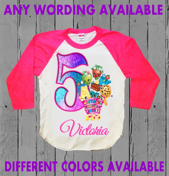 shopkins birthday shirt