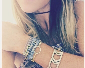 BEST SELLER / BOHO Wrap Bracelet / Necklace - Available in 16 Colors - Silver or Gold