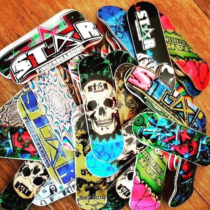 ONE CUSTOM Graphic Wooden Fingerboard Deck Made to order