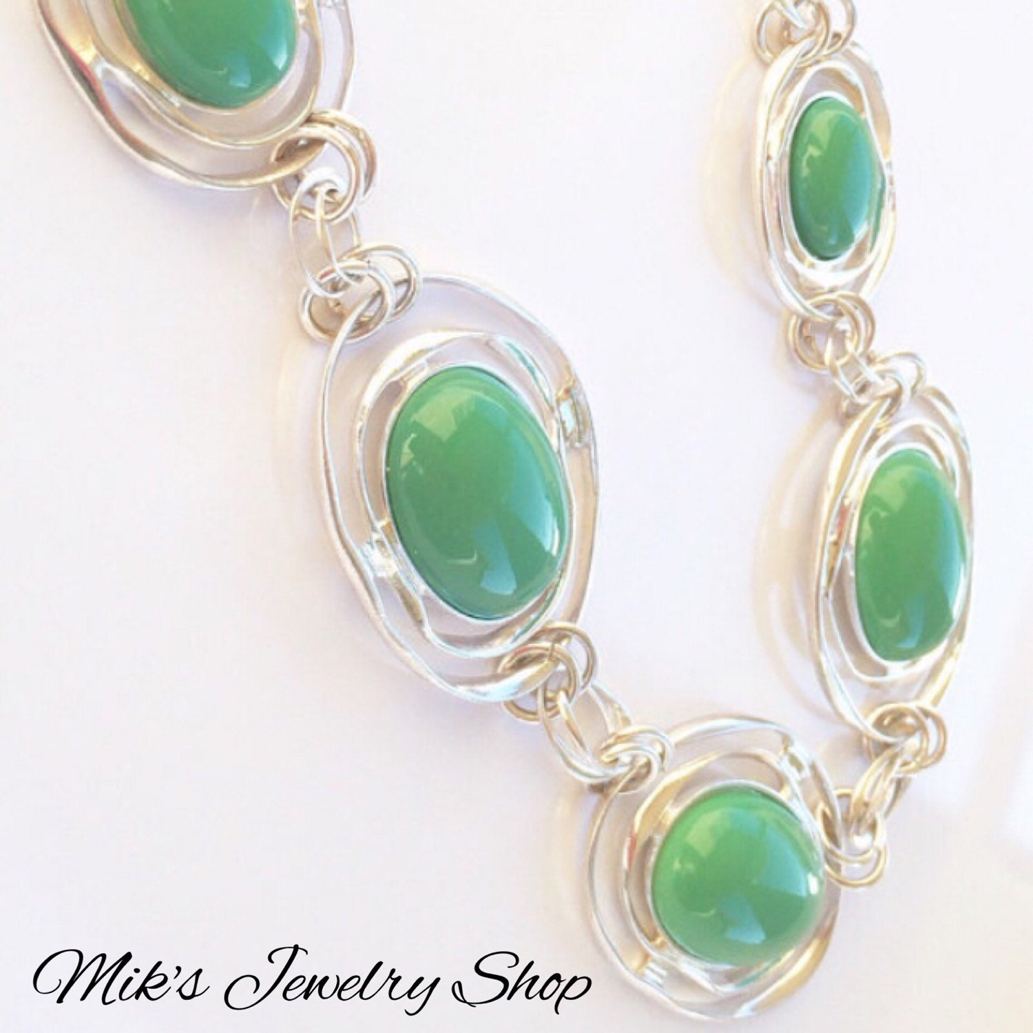 Mint Green Necklace Mint Jewelry Mint and by