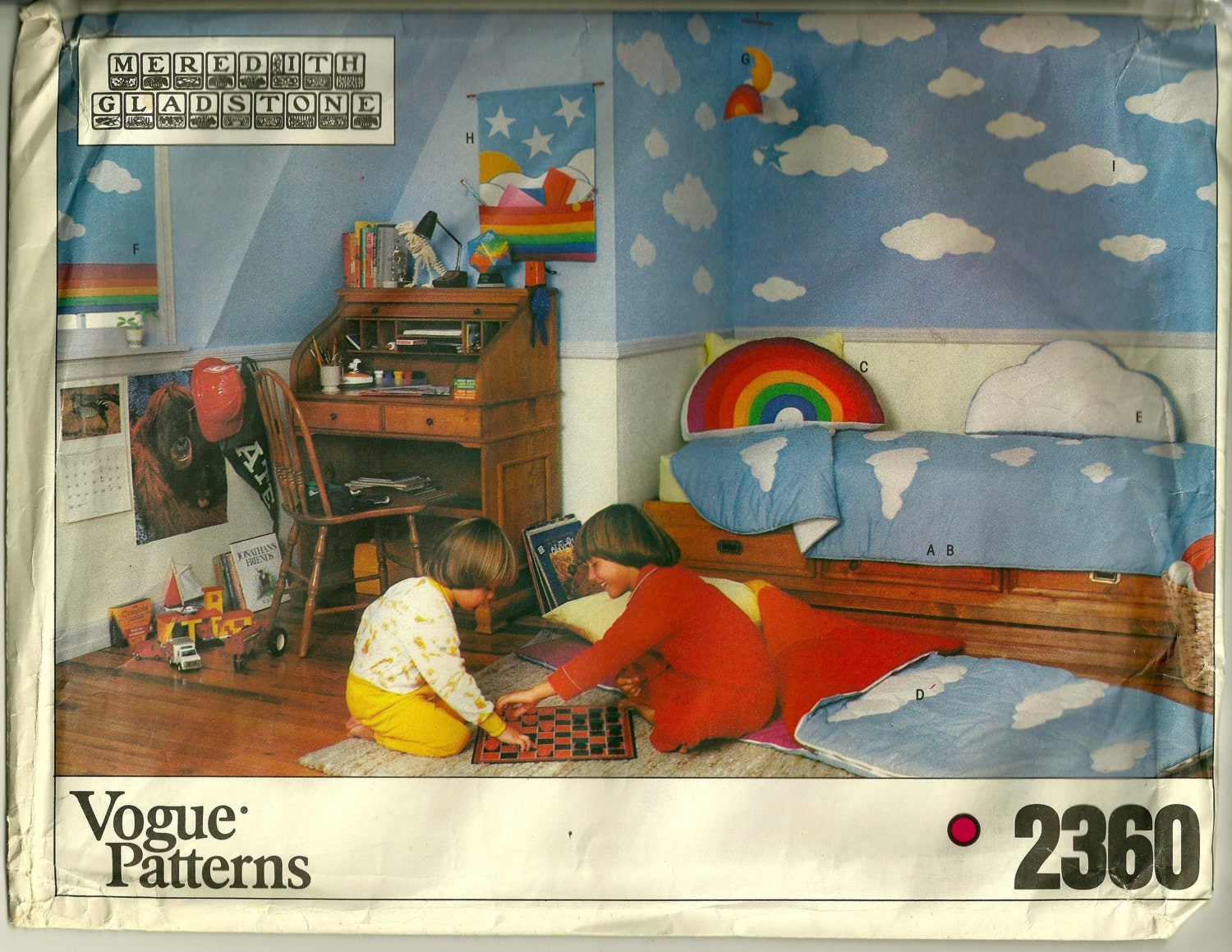 Early 1980s Meredith Gladstone children's decor pattern Vogue 2360