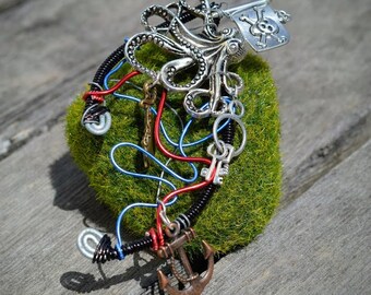 Pirate Octopus Elf Ear Cuffs